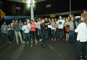 Jovens empresários de Maringá participam de visita técnica na Barraca Universitária na Expoingá